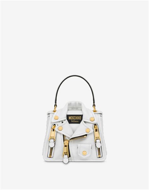 moschino biker trapezium bag